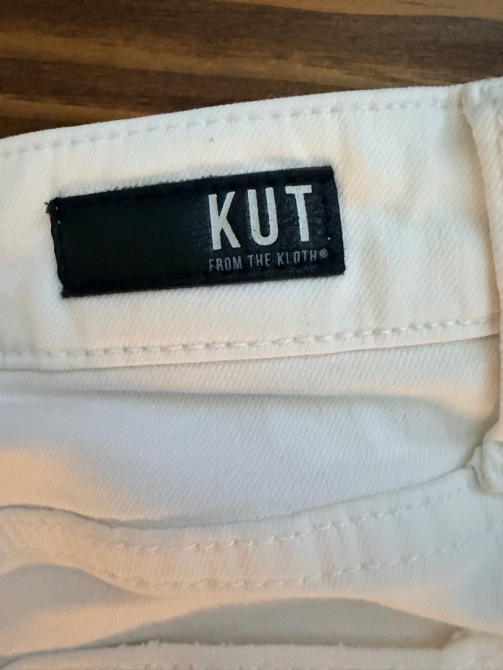 Kut from the Kloth White Denim Pants - Picture 3 of 4